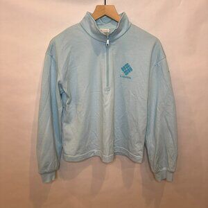 Columbia half zip pullover sweatshirt light blue M